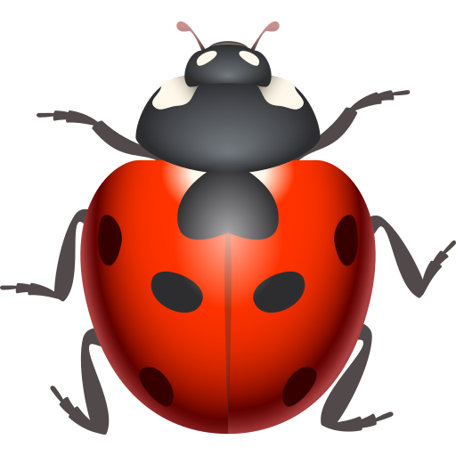 Lady Beetle as drawn by JoyPixels in 11.0