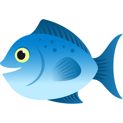 Fish as drawn by JoyPixels in 11.0