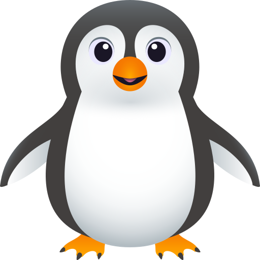 Penguin as drawn by JoyPixels in 11.0