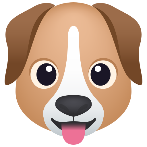 Dog Face as drawn by JoyPixels in 11.0