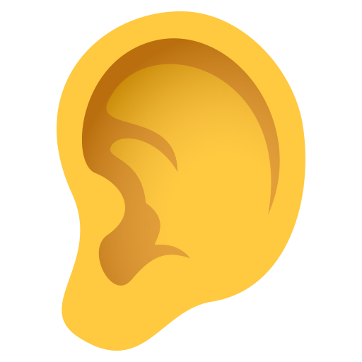 ear as rendered by JoyPixels