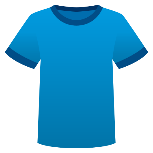 t-shirt as rendered by JoyPixels