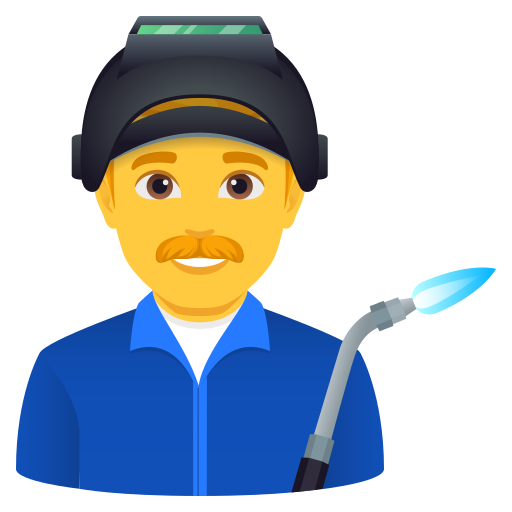 man factory worker as rendered by JoyPixels