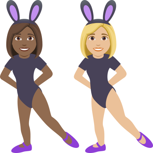 Women with Bunny Ears: Medium-Dark Skin Tone, Medium-Light Skin Tone, the design in this release
