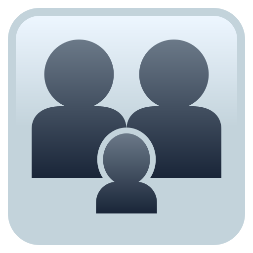 family: woman, woman, girl as rendered by JoyPixels