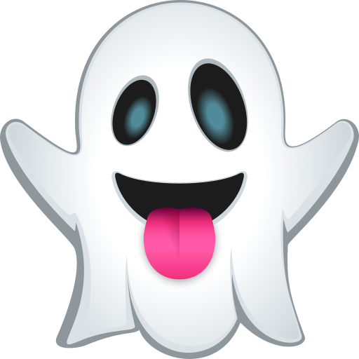 Ghost as drawn by JoyPixels in 11.0