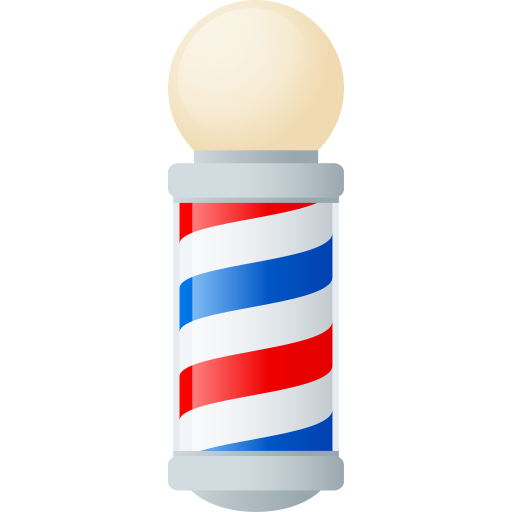 barber pole as rendered by JoyPixels