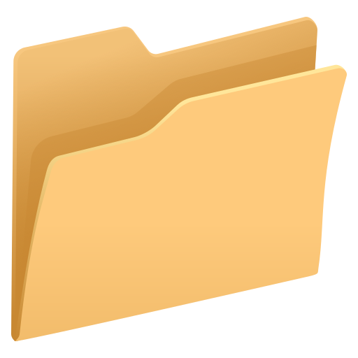 carpeta de archivos abierta as rendered by JoyPixels