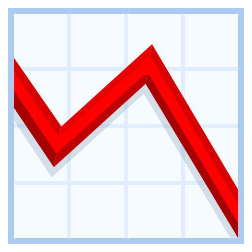 grafico con andamento negativo as rendered by JoyPixels