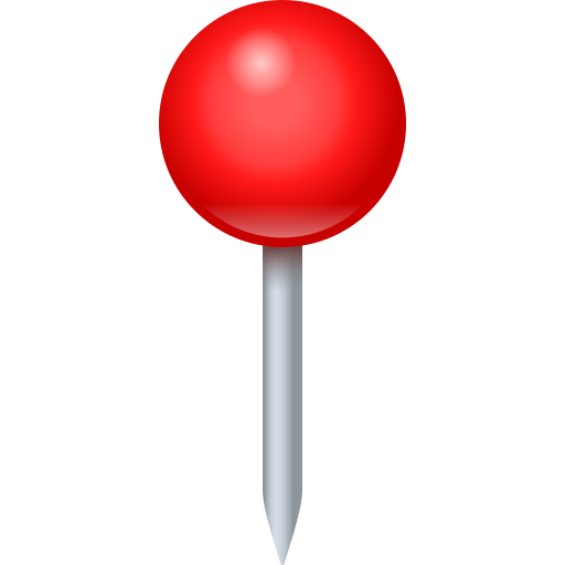 Round Pushpin as drawn by JoyPixels in 11.0