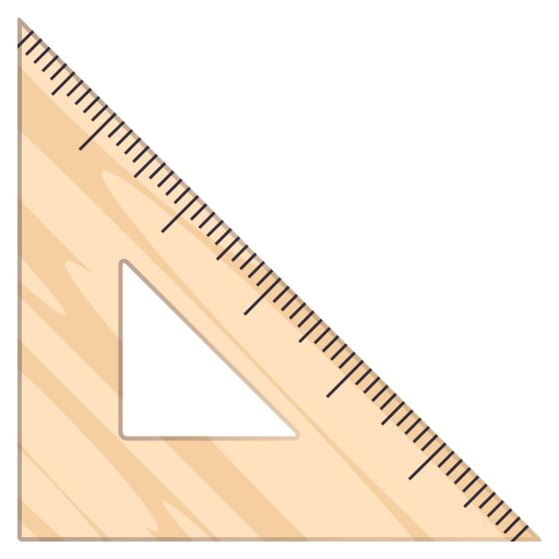 triangular ruler as rendered by JoyPixels