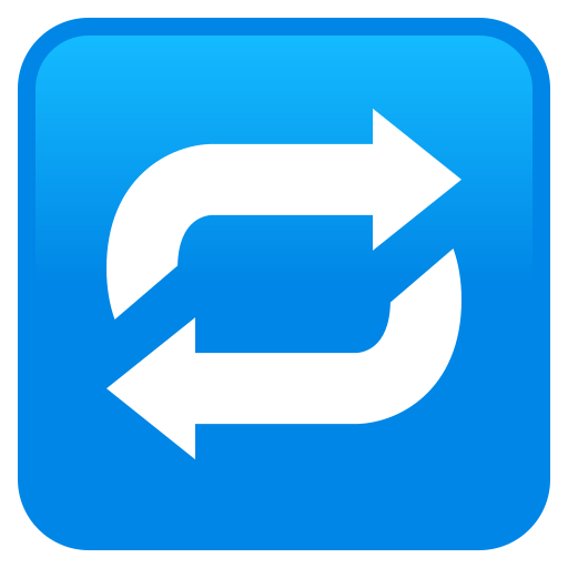 Repeat Button as drawn by JoyPixels in 11.0