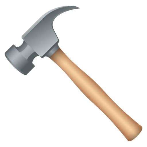 Hammer as drawn by JoyPixels in 11.0