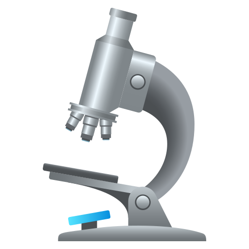 Microscope as drawn by JoyPixels in 11.0