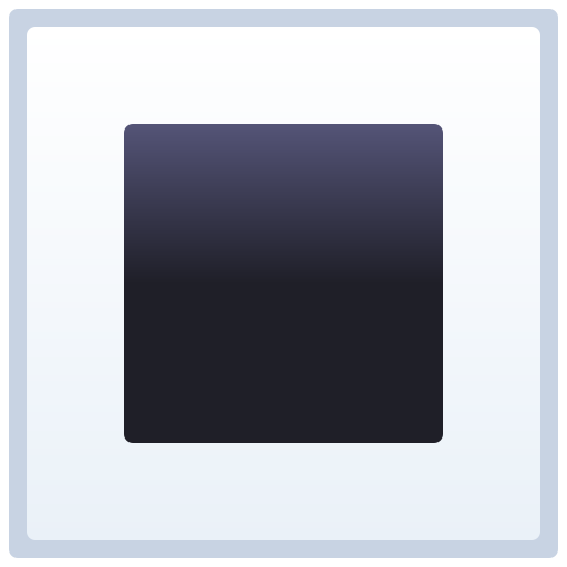 White Square Button as drawn by JoyPixels in 11.0