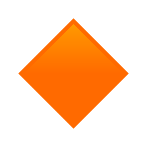 small orange diamond as rendered by JoyPixels