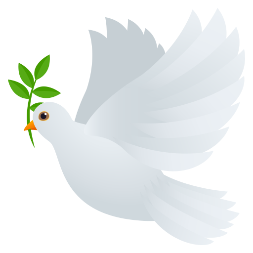 Dove as drawn by JoyPixels in 11.0