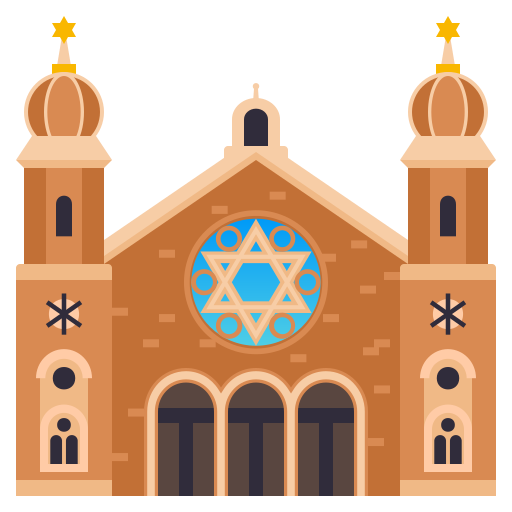 synagogue as rendered by JoyPixels