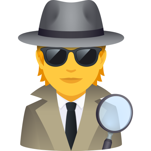 Detective as drawn by JoyPixels in 11.0