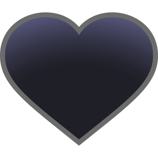 Black Heart as drawn by JoyPixels in 11.0