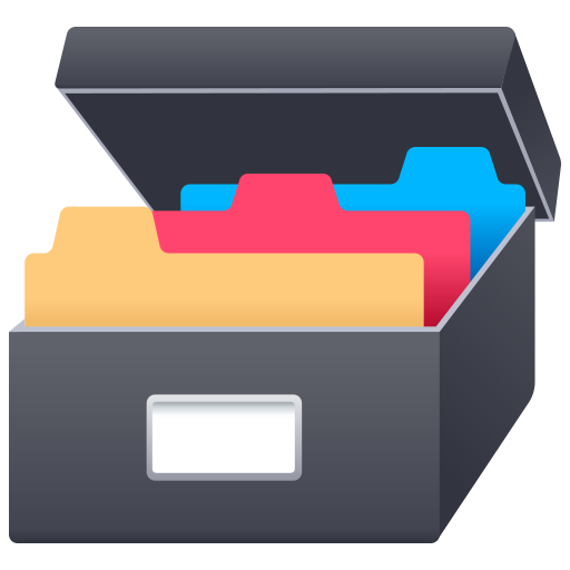 card file box as rendered by JoyPixels