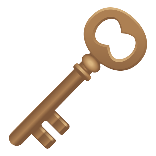 Old Key as drawn by JoyPixels in 11.0