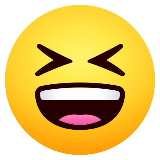 Grinning Squinting Face, the design in this release