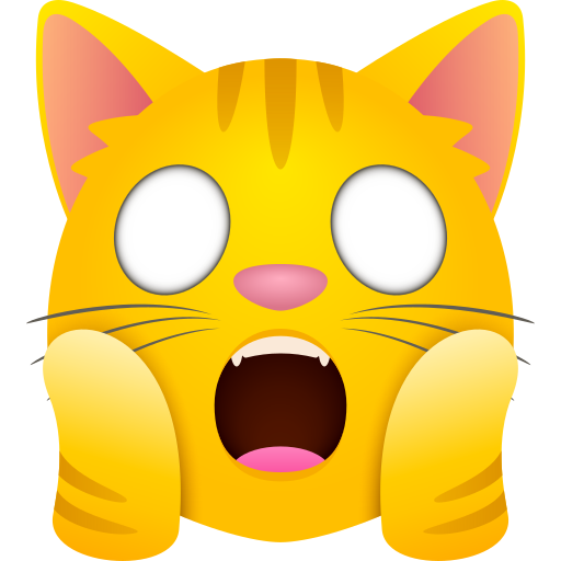 Weary Cat as drawn by JoyPixels in 11.0