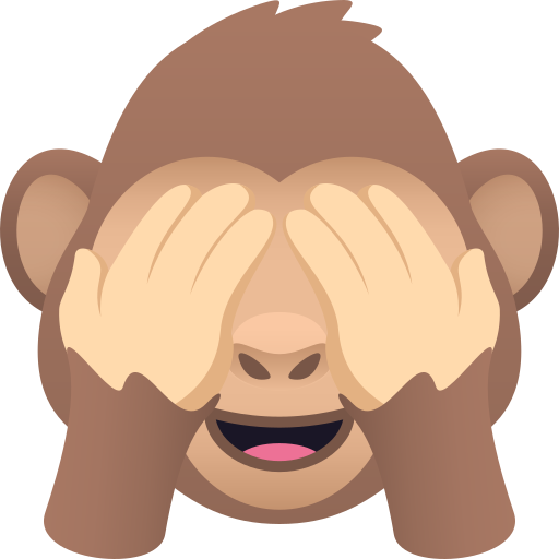 See-No-Evil Monkey as drawn by JoyPixels in 11.0