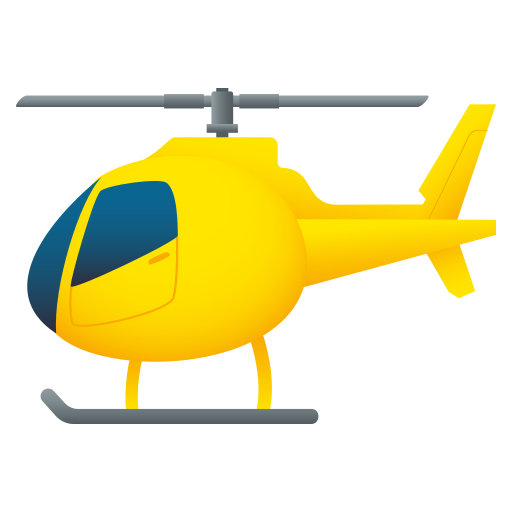 helicopter as rendered by JoyPixels