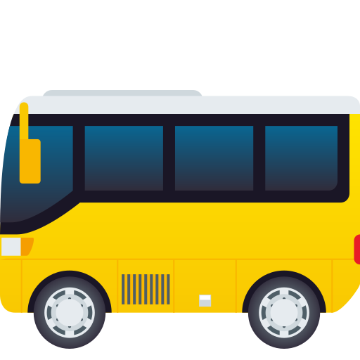 Bus as rendered by JoyPixels