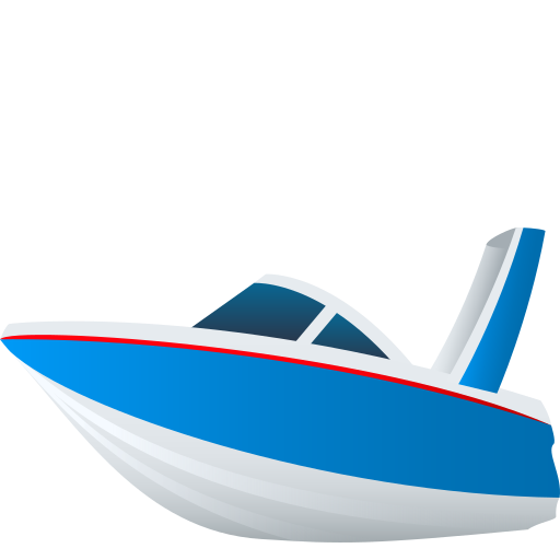 speedboat as rendered by JoyPixels