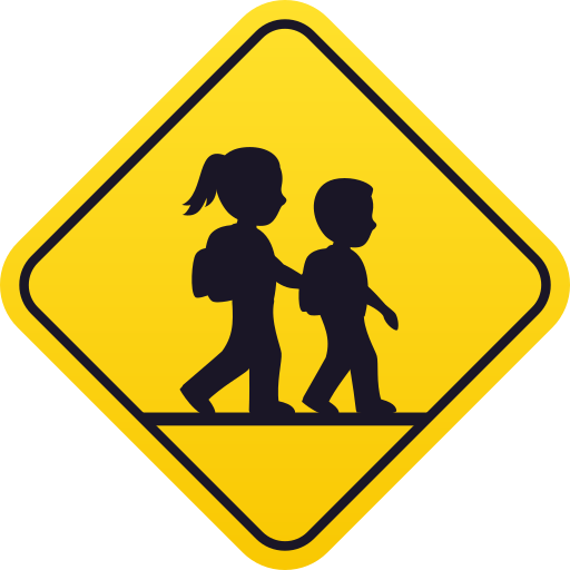 children crossing as rendered by JoyPixels
