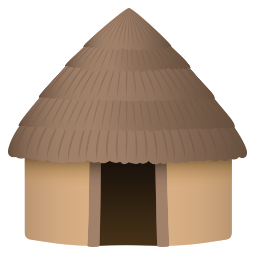 hut as rendered by JoyPixels