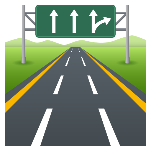 motorway as rendered by JoyPixels