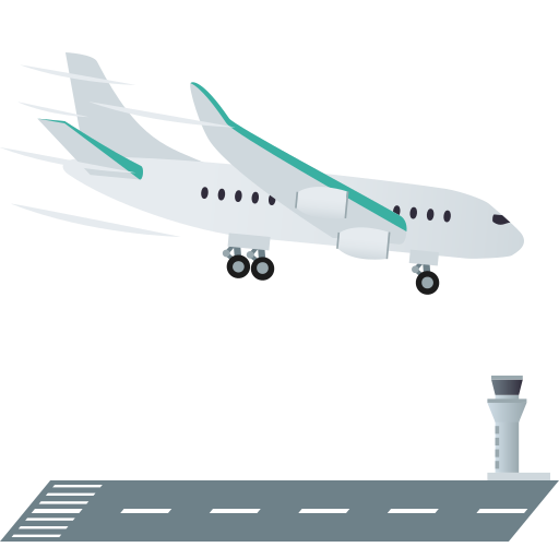 airplane arrival as rendered by JoyPixels