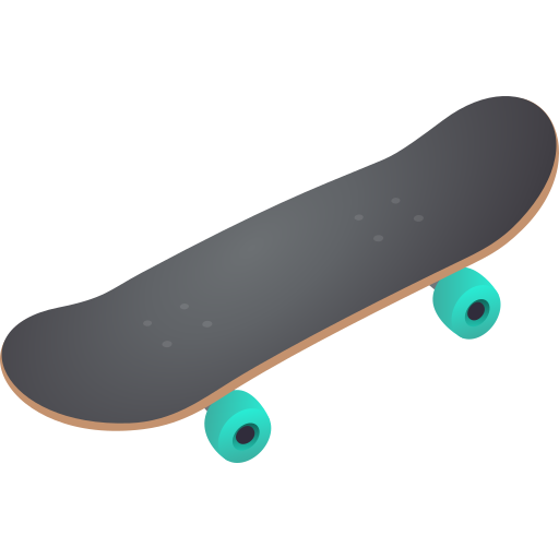 skateboard as rendered by JoyPixels