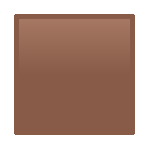 Brown Square as drawn by JoyPixels in 11.0
