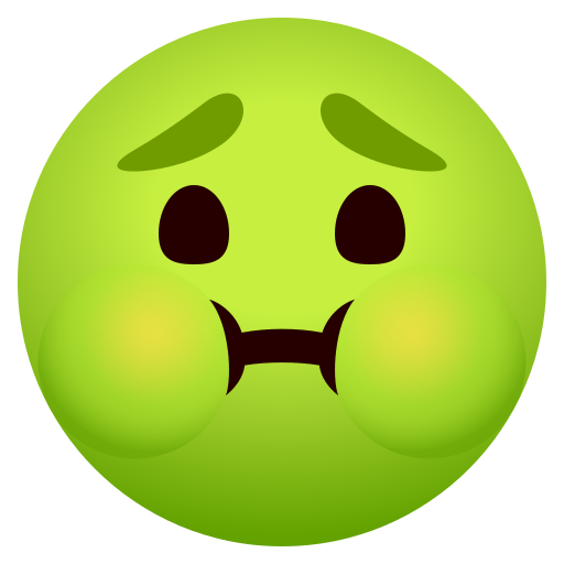 Nauseated Face as drawn by JoyPixels in 11.0