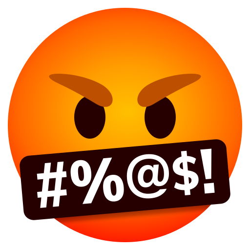 Face with Symbols on Mouth, the design in this release