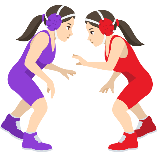Women Wrestling: Light Skin Tone, the design in this release