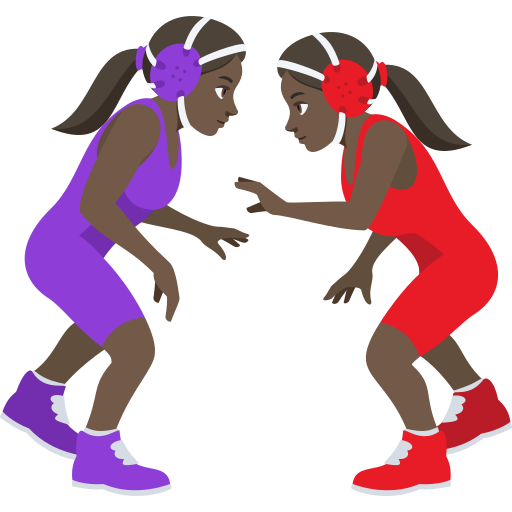 Women Wrestling: Dark Skin Tone, the design in this release