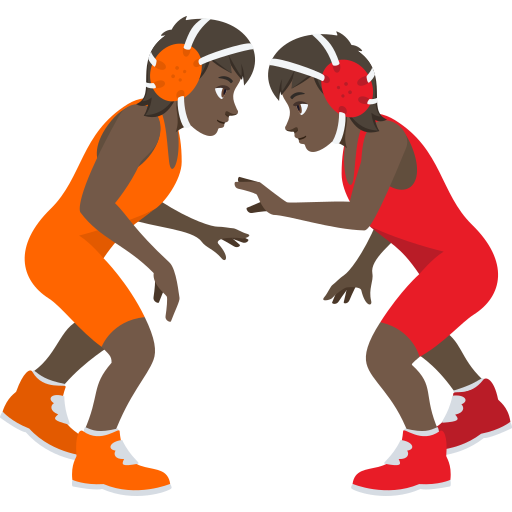 People Wrestling: Dark Skin Tone, the design in this release