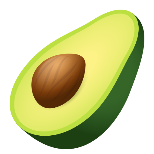 avocado as rendered by JoyPixels