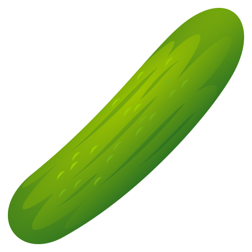 cucumber as rendered by JoyPixels