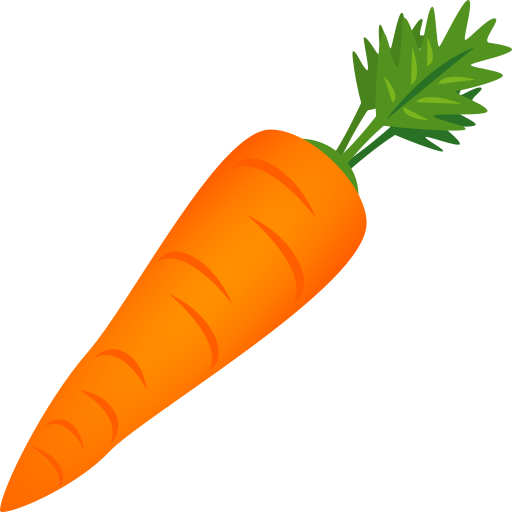 Carrot as drawn by JoyPixels in 11.0