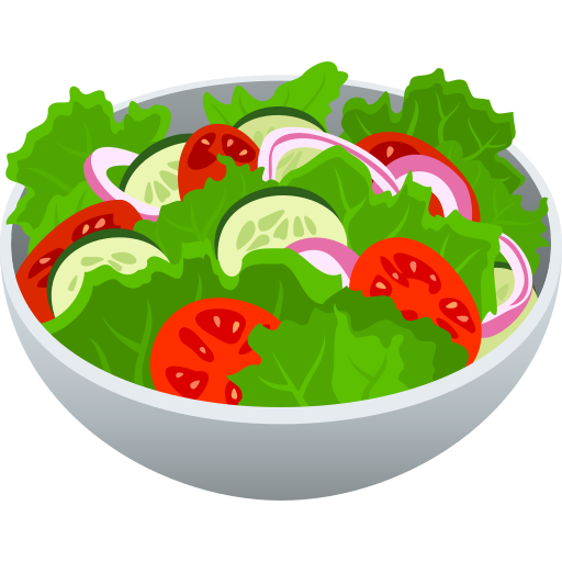 green salad as rendered by JoyPixels