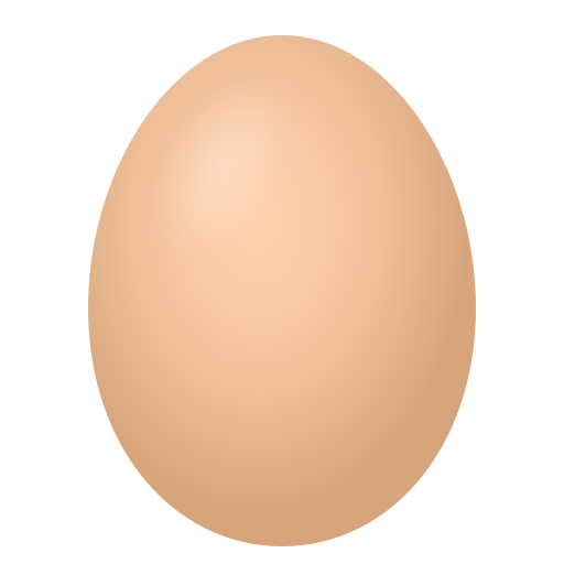 Egg as drawn by JoyPixels in 11.0