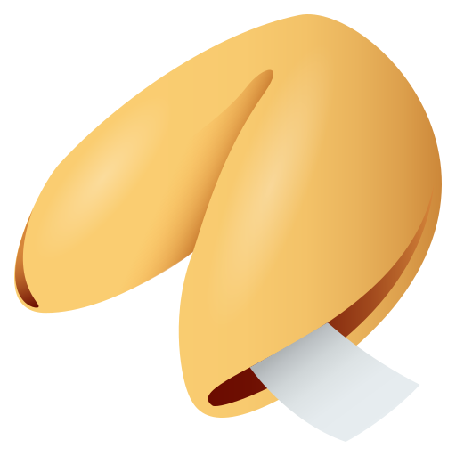 Glückskeks as rendered by JoyPixels