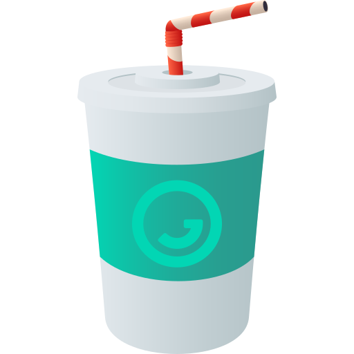 cup with straw as rendered by JoyPixels
